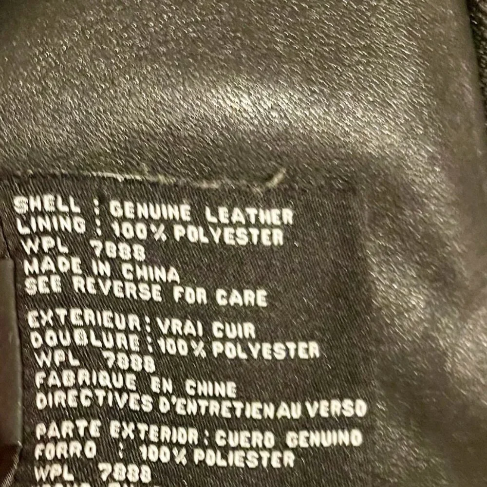 Michael by Michael Kors Genuine Leather  Asymmetrical "Moto" Jacket - Picture 6 of 6